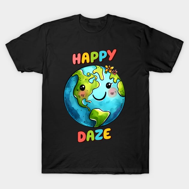 Happy Daze T-Shirt by MZeeDesigns